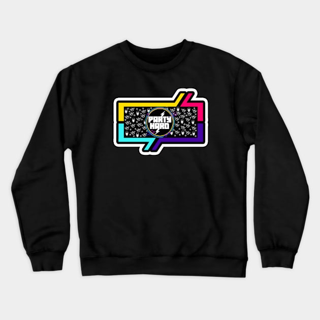 Party Hard Crewneck Sweatshirt by GLStyleDesigns